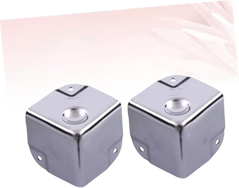 Housoutil 2Pcs Stainless Steel Corner Protectors For Furniture Desk Edge Guards - Image 4